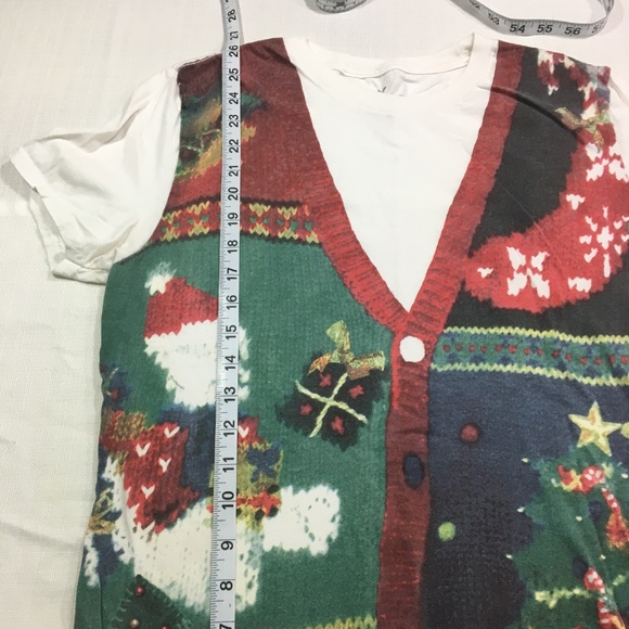 American Eagle Ugly Christmas T-Shirt Men's Medium - Picture 6 of 8